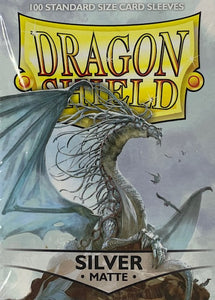 Dragon Shield Sleeves - Matte Silver (100ct)