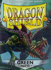 Dragon Shield Sleeves - Matte Green (100ct)