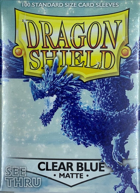 Dragon Shield Sleeves - Matte Clear Blue (100ct) Gamefellas Dragon Shield Sleeves - Matte Clear Blue (100ct) Gamefellas